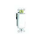 Interrupteur à bascule Decora Leviton 5624-2w blanc