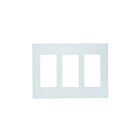 Plaque murale pour 3 dispositifs décorateurs Leviton 80311-sw blanc
