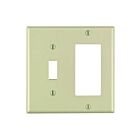 Plaque murale combinée Leviton 80405-i ivoire