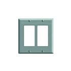 Plaque murale 2 dispositifs Leviton 80409-gy gris