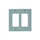 Plaque murale 2 dispositifs Leviton 80409-ngy gris