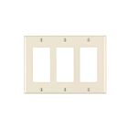 Plaque murale 3 dispositifs Leviton 80411-t amande pâle
