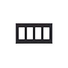 Plaque murale 4 dispositifs Leviton 80412-n marron