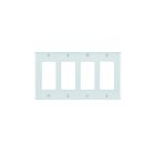 Plaque murale Decora 4 dispositifs Leviton 80412-nw blanc