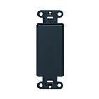 Plaque murale obturatrice Leviton 80414-e noir