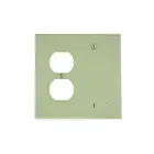 Plaque murale 2 dispositifs Leviton 80508-i ivoire