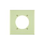 Plaque murale 2 dispositifs Leviton 80530-i ivoire