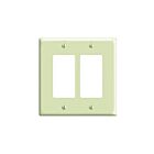 Plaque murale 2 dispositifs Leviton 80609-i ivoire