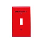 Plaque murale 1 dispositif Leviton 80701-re rouge
