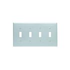 Plaque murale 4 dispositifs Leviton 80712-gy gris
