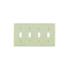 Plaque murale 4 dispositifs Leviton 80712-t blanc