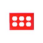 Plaque murale 3 dispositifs Leviton 80730-r rouge