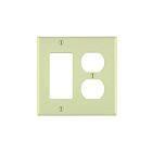 Plaque murale combinée Leviton 80746-t amande pâle