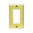 Plaque murale 1 dispositif Leviton 81401-pb