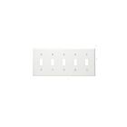 Plaque murale 5 dispositifs Leviton 84023-40 acier inoxydable