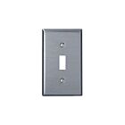 Plaque murale pour interrupteur à bascule Leviton 84101-40 acier inoxydable