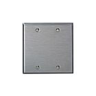 Plaque murale 2 dispositifs Leviton 84125-40 acier inoxydable
