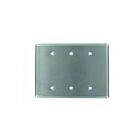 Plaque murale 3 dispositifs Leviton 84133-40 argent