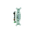 Interrupteur à bascule Leviton cs420-2gy gris
