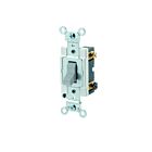 Interrupteur à bascule Leviton csb3-20g gris