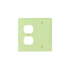Plaque murale 2 dispositifs Leviton n138-i ivoire