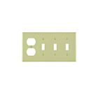 Plaque murale 4 dispositifs Leviton p38-i ivoire