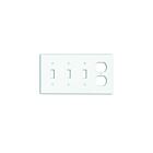 Plaque murale 4 dispositifs Leviton p38-t amande pâle
