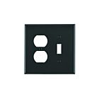 Plaque murale 2 dispositifs Leviton pj18-e noir