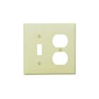 Plaque murale 2 dispositifs Leviton pj18-i ivoire