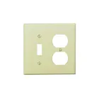 Plaque murale 2 dispositifs Leviton pj18-t amande pâle
