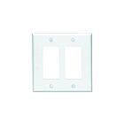 Plaque murale 2 dispositifs Leviton pj262-w blanc