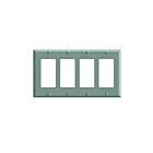 Plaque murale pour 4 dispositifs décorateurs Leviton pj264-t amande pâle