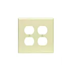 Plaque murale 2 dispositifs Leviton pj82-i ivoire