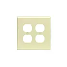 Plaque murale 2 dispositifs Leviton pj82-t amande pâle
