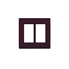 Plaque murale sans vis Leviton rewp2-dg grenat foncé