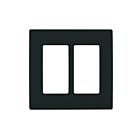 Plaque murale pour 2 dispositifs décorateurs Leviton rewp2-ob onyx noir