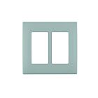Plaque murale 2 dispositifs Leviton rewp2-pg gris de galet