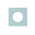 Plaque murale 2 dispositifs Leviton s701-gy aluminium