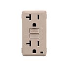 Leviton RKG20-CA 20A RENU 20 Amp Tamper-Resistant GFCI Outlet/Réceptacle Color Change Faceplate, Café Latte