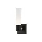 Livex Lighting Aero 10101-04 60W 1-Lumière Noir avec accents de nickel brossé Applique Murale