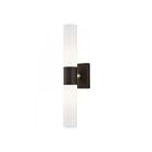 Livex Lighting 10102-07 Aero 2-Lumières 120W Bronze avec accent laiton antique Luminaire de vanité