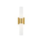 Livex Lighting 10102-12 Aero 2-Lumières 120W Laiton satiné Luminaire de vanité