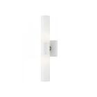 Livex Lighting 10102-13 Aero 2-Lumières 120W Blanc texturé avec accent en nickel brossé Luminaire de vanité