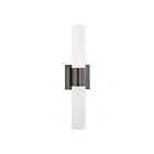 Livex Lighting 10102-46 Aero 2-Lumières 120W Noir Chromé Luminaire de vanité