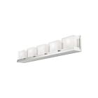 Livex Lighting 10125-05 Duval 5-Lumières 300W Chrome poli Luminaire de vanité