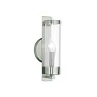 Livex Lighting Castleton 10141-91 60W 1-Lumière Nickel brossé Applique Murale