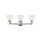 Livex Lighting 1023-05 Classic 3-Lights 300W Chrome poli Luminaire de vanité