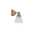 Livex Lighting 1031-01 Mission 1-Light 100W Laiton antique Luminaire de vanité