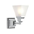 Livex Lighting 1031-05 Mission 1-Light 100W Chrome poli Luminaire de vanité
