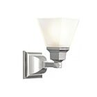 Livex Lighting 1031-91 Mission 1-Light 100W Nickel brossé Luminaire de vanité